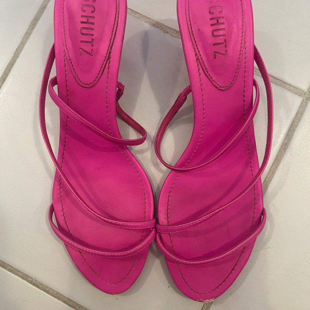 Schutz Women's Pink Strappy Sandals